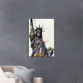 thumbnail image 2 of Banksy Street Graffiti Pop Wall Art,America Statue of Liberty Canvas Picture Art Print,Modern Home Decor for Living Room Bedroom Ready to Hang - 12x18 inch, 2 of 6