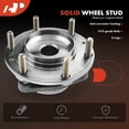 thumbnail image 6 of A-Premium Front Wheel Bearings and Hub Assembly Compatible with Hyundai Entourage 2007-2009 & Kia Sedona 2006-2012 2014, w/6-Lug, Replace # 515090, 6 of 9