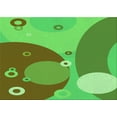 thumbnail image 1 of Ahgly Company Indoor Rectangle Patterned Neon Green Area Rugs, 2' x 3', 1 of 6