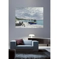 thumbnail image 2 of Wallhogs Monet The Beach at Sainte-Adresse (1867) Poster Wall Mural, 2 of 2