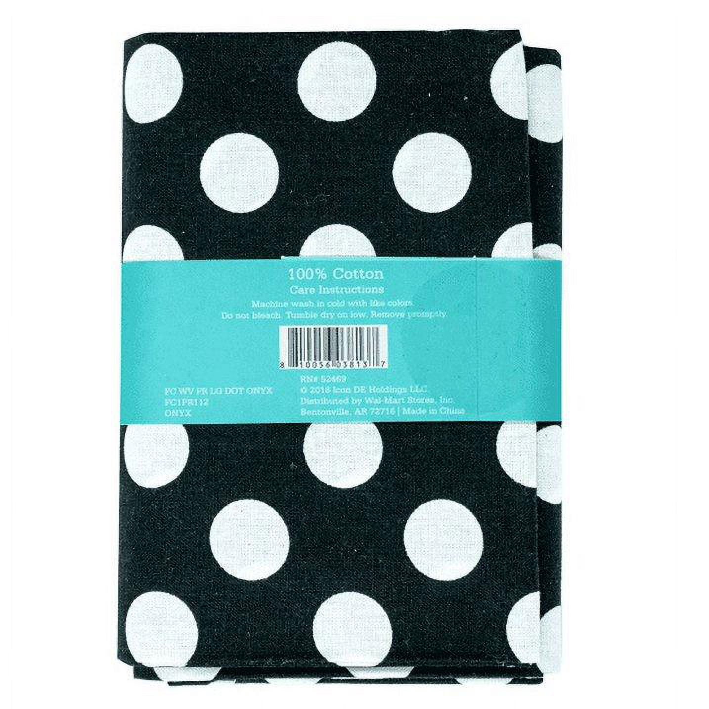 Waverly Inspirations 1 Yard Cut 100% Cotton Prints Fabric Large Dot Onyx 44" Wide for Quilting & Sewing