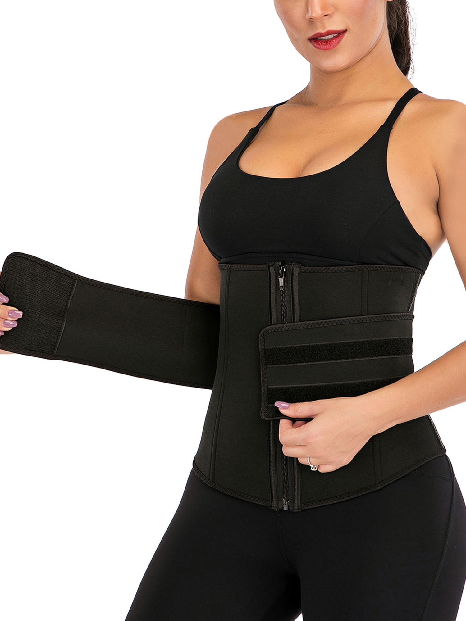 Women Waist Trainer Body Shaper Neoprene Sweat Sauna Belt Slimmer Tummy Control 