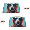 thumbnail image 3 of Xecao Cool Dog In Hoodie Print Fashion Makeup PVC Bag Large Capacity Travel Cosmetic Bag for Women Organizer Toiletry Clutch, 3 of 8