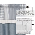 thumbnail image 7 of VHC Brands Sawyer Mill Blue Farmhouse Window Panel Set for Living Room or Bedroom with Attached Valance, 7 of 7
