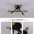 thumbnail image 3 of 6-Light Modern Sputnik Chandelier, Ceiling Light for Bedroom,Dining Room,Kitchen,Office, 3 of 5