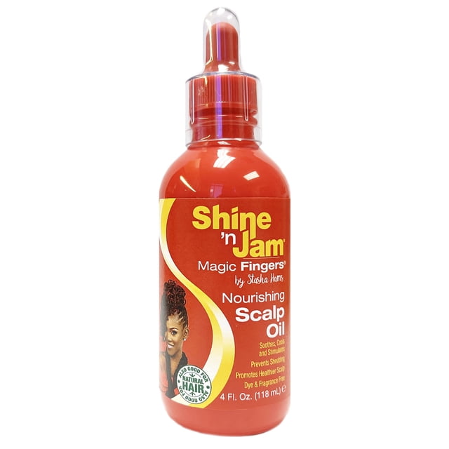 AmPro Shine N' Jam Aceite nutritivo para el cuero cabelludo 4 onzas líquidas (paquete de 1)