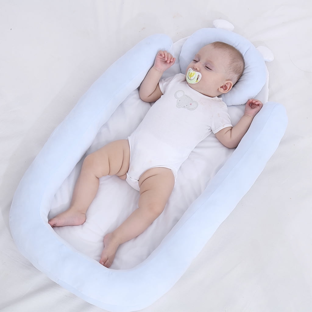 Blublu Park Baby Nest Lounger Bassinet For 0 1y Bed Sleeping Pink Walmart Com
