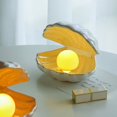 thumbnail image 3 of Shell Pearl Light Led Accent Lamp Portable Night Light - Dontodent Pink, 3 of 4