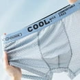 thumbnail image 2 of Men's Boxer Unerwear Breathable Mesh Comfortable Cool Ice Silk Thin Sexy,6-Pack., 2 of 8