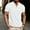 #213-White, variant on Ceisia Men's Short Sleeve Mandarin Collar Shirt Solid Linen Cotton Wrinkle Free Casual Summer Button Down Top Beige M Gifts for Father