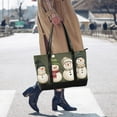 thumbnail image 4 of FORMRS Laptop Tote Bag for Women with 15.6" Computer Compartments Handbag, Beige Snowmen, 4 of 7