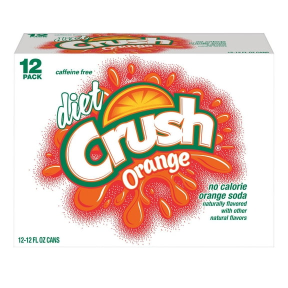 Crush Diet Orange Soda, 12 Fl. Oz., 12 Count