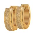 thumbnail image 2 of 2Pcs 4mm Charm de acero inoxidable Hombres Mujeres Pendientes de aro Huggie Joyas Oro Sunnimix Pendientes de aro de acero inoxidable, 2 of 8