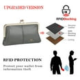 thumbnail image 3 of Royal Bagger RFID Genuine Leather Wallet for Women, Kiss Lock Clutch with Multi-Card Slots, Vintage Card Holder Purse 2468, 3 of 12