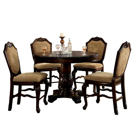 ACME Chateau De Ville Counter Height Table, Espresso