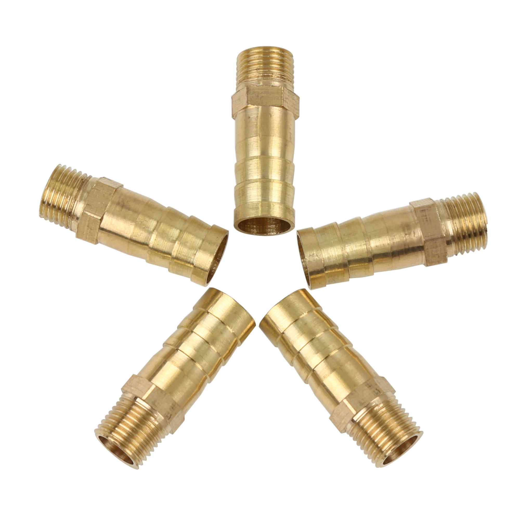 10mm Hose ID x 1/8" NPT Male Pipe Car Brass Hose Tail Barb Fitting
