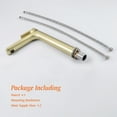 thumbnail image 5 of Single Hole Bathroom Tall Basin Faucet Brushed Gold, 5 of 11
