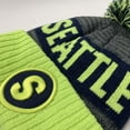 thumbnail image 5 of COUVER Unisex US City Name Embroidered Beanie, Seattle / Lime, One Size, 1pc., 5 of 7