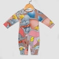 thumbnail image 4 of Dumbo Baby Romper Jumpsuits, Long Sleeve Footless One-Piece Outfits for Boys Girls, 4 of 8
