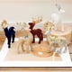 thumbnail image 4 of Isvgxsz Clearance Reindeer Ornaments for Christmas Tree Flocking Reindeer Hanging Figurine Ornament Decorative Deer Ornaments for Xmas Tree Home Decoration Party Supplies, 4 of 4