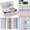 Pink, variant on Four Candies 56 PCS Aesthetic Supplies with Large Pencil Case, 6 Colored Ballpoint Pens, 12 Pastel Highlighters, 5 Black Ink Gel Pens, 9 Mechanical Pencils 0.5-2.0mm (Pink)