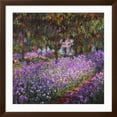 thumbnail image 2 of Art.com The Artist's Garden At Giverny, c.1900 Giclee Print by Claude Monet, Brown Frame Wall Art, 38" x 38", 2 of 4