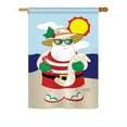 thumbnail image 2 of Breeze Decor 64062 Christmas Tropical Santa 2-Sided Impression Garden Flag - 13 x 18.5 in., 2 of 2