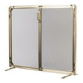 thumbnail image 5 of Modern Ember Aalto Heavy-Duty Steel Mesh Fireplace Screen with Dual Doors and Aged Brass Finish, 5 of 5