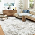 thumbnail image 2 of YUSAZENS 5 x 7 Non-Slip Washable Rug Runner, Abstract Soft Carpet with Rubber Backing, Durable Long Runner for Hallways, Kitchen, Bedroom, Bathroom, Entryway Beige, 2 of 7