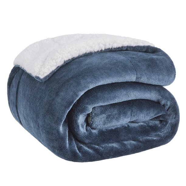 Manta Bedsure Sherpa de forro polar para sofá, 130 x 150 cm