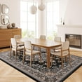 thumbnail image 2 of Noahas Area Rug Vintage Pattern Rug for Living Room, Den, Bedroom, Kids Room, Black, 5' X 7', 2 of 5