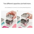thumbnail image 7 of Shoreew Stainless Steel Sauce Cup with Silicone Lid Leak-Proof Square Snack Container for Kids BPA-Free Stackable Lunch Box for School Picnic, 7 of 7