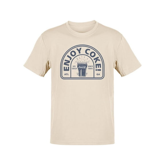 Officially Licensed Coca-Cola Coke Is It! Enjoy Retro Logo Graphic Men's T-shirt