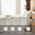 thumbnail image 3 of Davulos King Size Quilt Set 3 Pieces,Lightweight Beige Bedspread Coverlet Leaf Pattern Quilts for King Bed Microfiber Bed Cover Set for All Season, 3 of 8