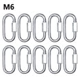 thumbnail image 3 of 10 Pcs Maillons Rapides Maillons de Chaîne Connecteurs Mousquetons Robustes M6, 3 of 4