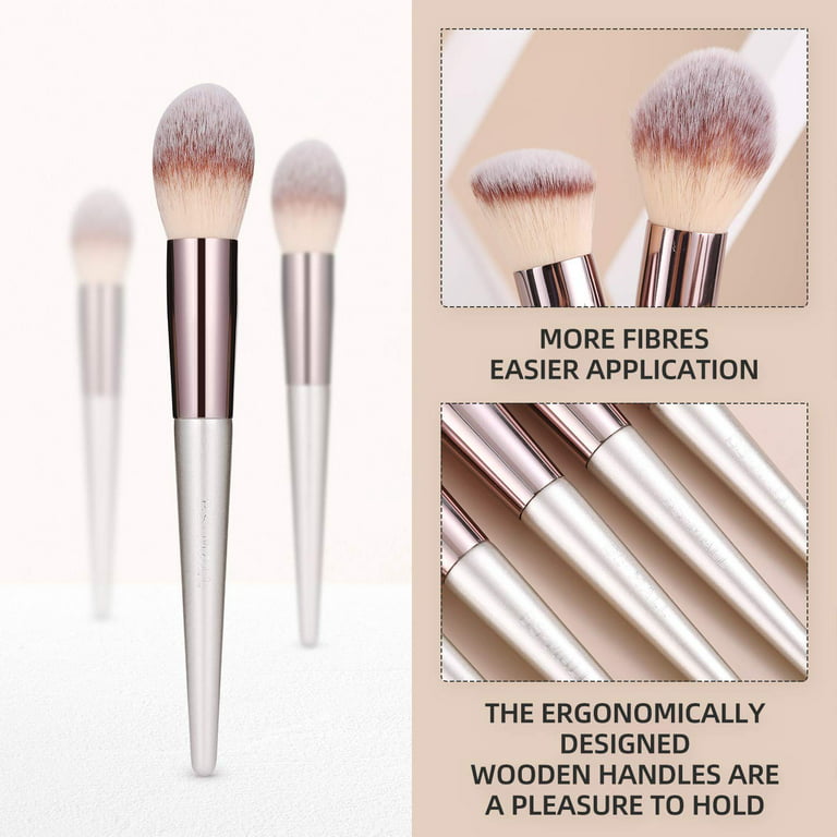 Hourglass Makeup Brushes Set - Luxury Powder Blush Eyeshadow Crease  Concealer eyeLiner Smudger Metal Handle Brushes - AliExpress