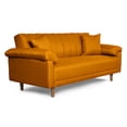 thumbnail image 3 of Sofá Cama De Lino Mostaza Modelo Brooklyn, 3 of 8