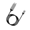 thumbnail image 2 of Cable convertidor tipo C resistente a cable para oficina en casa, ordenador portátil, PC y TV negro, 2 of 8