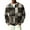 Black_#17, variant on Mens Waffle Long Sleeve Shirt Sherpa Plaid Quarter Button Up Henley Casual Sweaters Fall Winter Quilted Knit Solid Color Loose Pullover,Black XL
