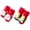 Red, variant on LIYUNMIAO 2 Pairs Christmas Infant Slipper Booties Toddler Winter Warm Floor Socks