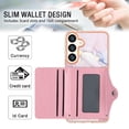 thumbnail image 4 of GSFY Case for Galaxy S24 Plus with Credit Card Holder, Wallet Multi-Color Full Body Protective Shockproof Bumper Rugged Cell Phone Cover for Samsung Galaxy S24 Plus 6.7 inch 2024, Red Marbel, 4 of 7