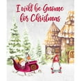 thumbnail image 3 of Gaynor, Janice 20x23 Black Modern Framed Museum Art Print Titled - I Will be Gnome for Christmas, 3 of 5