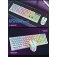 thumbnail image 2 of T6 Colorful Backlight 3 in 1 Computer Wired Gaming keyboard Mouse Combos Set With Mouse Pad, 2 of 4