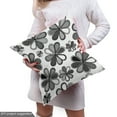 thumbnail image 4 of Ambesonne Floral Fabric by the Yard Upholstery, Greyscale Retro Petals, 10 Yards, Grey Dark Grey, 4 of 4