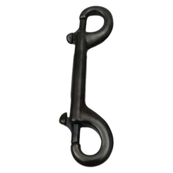 GARENDE Double Ended Bolt Snap Clip for Water Bucket Equine Linking Dog Leash Collar 115 mm Black