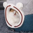 thumbnail image 4 of HOOPET Cat Bed House Soft Plush Kennel Puppy Cushion Small Dogs Cats Nest Winter Warm Sleeping Pet Dog Bed Pet Mat Supplies ShopWise Round, 4 of 9