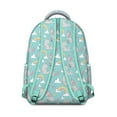thumbnail image 3 of Unicorn and rainbow theme backpack for Student, sparkly moon and clouds cartoon print, waterproof oxford material, adjustable straps for all-day comfort, 3 of 6