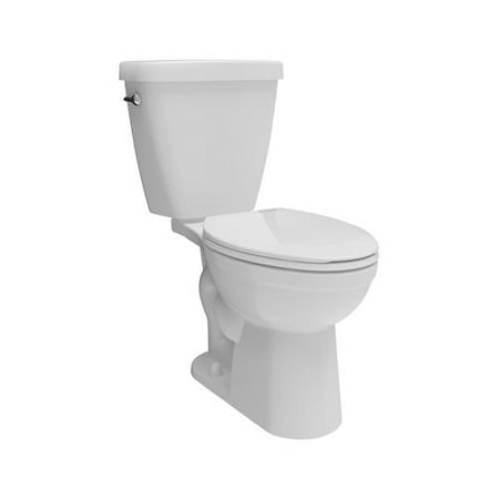 Delta Faucet C43101-WH Prelude Toilet, Low-Flow, Elongated-Front, White Vitreous China,
