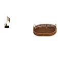thumbnail image 1 of Escultura de nota musical, figura de escritorio, bandeja de mimbre tejida a mano, plato para servir, material de resina, adecuada para regalar, decora, 1 of 8