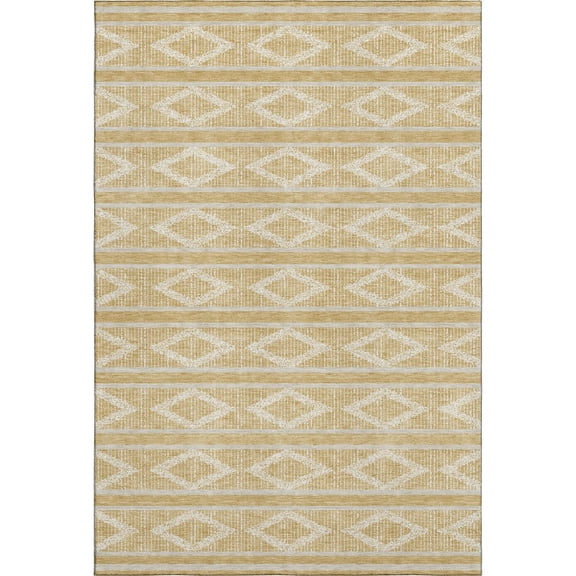 Dalyn Rugs Premium Machine Washable Mayfield AMF1029 Gold 5' x 7'6" Rug